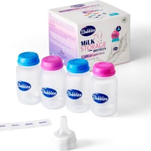 أكياس تخزين لبن الثدي للاستعمال مرة واحدة مصنوعة من البولي بروبلين بإغلاق بسوستة وتصميم شفاف وأمن للاستخدام في الفريزر والميكروويف من فلافي، عبوة من 30 قطعة